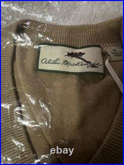 Allister McKenzie Men's Camel V-Neck Sweater