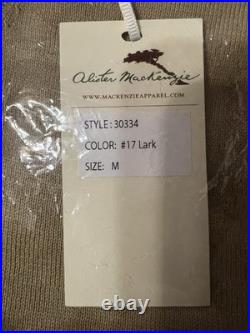 Allister McKenzie Men's Camel V-Neck Sweater