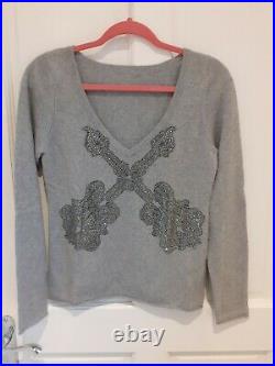 Amal Guessous 100% Cashmere Sweater Jumper Size M