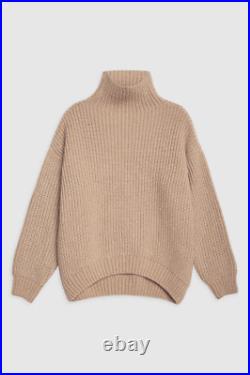 Anine Bing Sydney Alpaca Wool Turtleneck Sweater Womens Jumper Knit Relaxed Fit Anine Bing Sydney Alpaca Wool Turtleneck Sweater Womens Jumper Knit Relaxed Fit