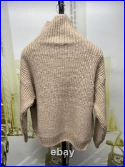 Anine Bing Sydney Alpaca Wool Turtleneck Sweater Womens Jumper Knit Relaxed Fit