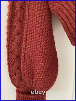 Anthropologie Garnet Bulky Knit Sweater Sz. M NWT