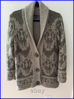 Anthropologie Line Oversized Cardigan Sweater Tortoiseshell Buttons Size MEDIUM