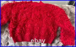 Anthropologie NWT Size M Callahan Mock-Neck Loop-Stitch Sweater in Red Anthropologie NWT Size M Callahan Mock-Neck Loop-Stitch Sweater in Red