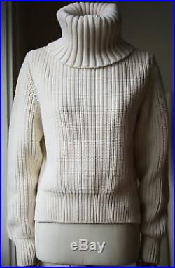 Antonio Berardi Chunky Knit Wool Turtleneck Sweater Medium