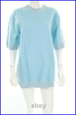 Antonio Marras 120808 Womens Blue Short Sleeve Pullover Sweater Size Medium
