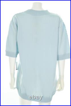 Antonio Marras 120808 Womens Blue Short Sleeve Pullover Sweater Size Medium