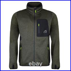 Arbotec Kudu Plus Winter Full Zip Sweater Olive Zipped Pockets Headphone Access