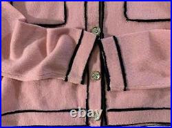 Auth Chanel 2021 Pink Cardigan Size38 Us6