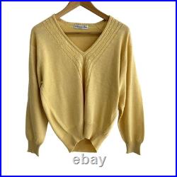 Auth ChristianDiorSports Yellow Women's Sweater
