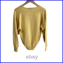 Auth ChristianDiorSports Yellow Women's Sweater