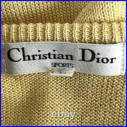Auth ChristianDiorSports Yellow Women's Sweater