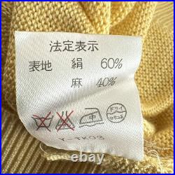 Auth ChristianDiorSports Yellow Women's Sweater