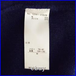 Auth DAMA collection Navy Dark Brown Light Blue Women's Sweater