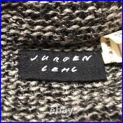 Auth JURGEN LEHL Black Gray Women's Sweater