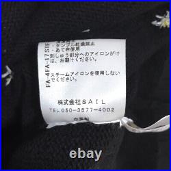 Auth SEVEN TEN by MIHO KAWAHITO Black White Yellow Women's Sweater