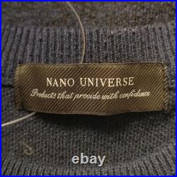 Auth nano universe Navy Black Women's Sweater