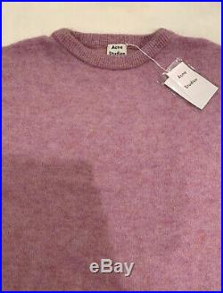 Authentic Acne Studios Dramatic Mohair Oversize Sweater Dusty Pink Size M
