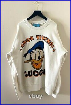 Authentic Gucci Disney x Gucci Donald Duck sweatshirt size M