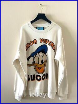 Authentic Gucci Disney x Gucci Donald Duck sweatshirt size M