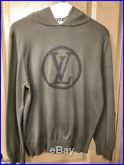 Authentic Louis Vuitton LV Circled Hooded Sweater Size M