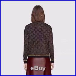 Authentic New Gucci Cardigan Sweater Size M Women's Brown