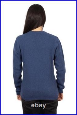 BMM Women's Medium blue Long-sleeve sweater BMM Women's Medium blue Long-sleeve sweater