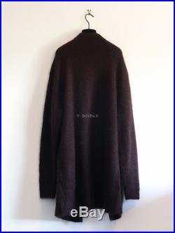 BNWT ACNE STUDIOS raya short mohair cardigan dark brown chocolate knit sweater M