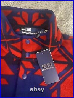BNWT Polo By Ralph Lauren Size M Snowflake Fleece Jamper/Sweater -RRP £269