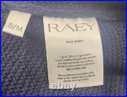 BNWT Raey Oversized Navy Knit Cashmere Sweater Jumper S/M Small Medium RRP £325