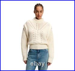 BOSS Sweater Knitted With Alpaca And Virgin Wool C Fasta 50548951 Ivory Color