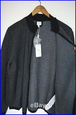 BRAND NEW Armani Collezioni Mens 100% CASHMERE Zip Cardigan Jumper XL Sweater