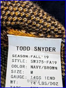 BRAND NEW TODD SNYDER Cashmere/Wool Sweater Fall19 Size Med