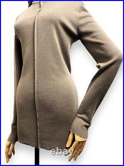 BRUNELLO CUCINELLI Cashmere Silk Sweater Pullover Monili Trim Knit Hooded Size M