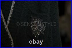 BRUNELLO CUCINELLI Crystal Crest Embellishments Cardigan Sweater M
