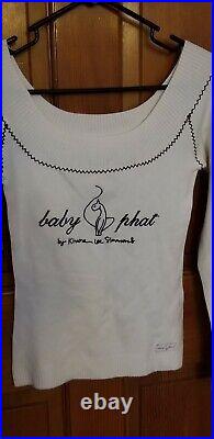 Baby Phat White Medium Sweater Size Medium