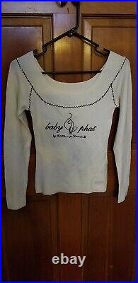 Baby Phat White Medium Sweater Size Medium