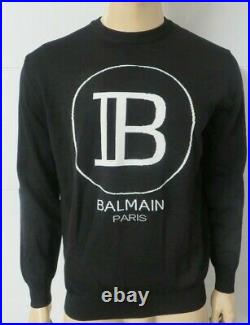 Balmain Mens Jumper Sweater Long Sleeve New tags Designer MEDIUM ZZX1 AUTHENTIC