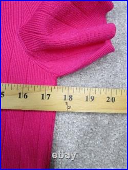 Balmain Paris Sweater Womens Medium Pink Knit Cardigan