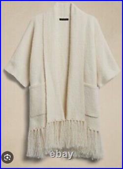 Banana Republic Fringe Chunky Sweater Size M NWT