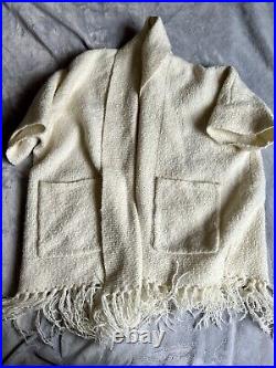 Banana Republic Fringe Chunky Sweater Size M NWT