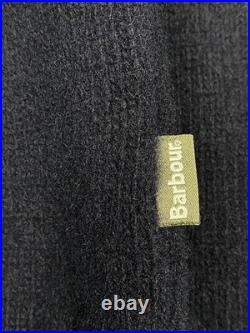 Barbour High Funnel Neck Sweater Jumper Dark Blue 100% Men's Size Medium