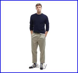 Barbour Men's Crew Neck Sweater in Lambswool MKN0345NY71 Color Navy Barbour Men's Crew Neck Sweater in Lambswool MKN0345NY71 Color Navy