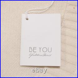 Be You NWT Cardigan Sweater Size Medium in Solid Ivory 100% Cashmere