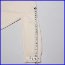 Be You NWT Cardigan Sweater Size Medium in Solid Ivory 100% Cashmere