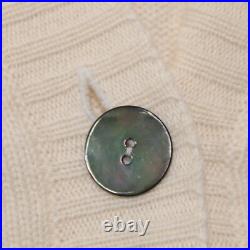 Be You NWT Cardigan Sweater Size Medium in Solid Ivory 100% Cashmere