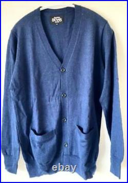 Beams Knit Cardigan Sweater Navy Unused