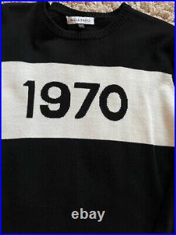 Bella Freud 1970 Black & White Merino Wool Jumper Sweater M