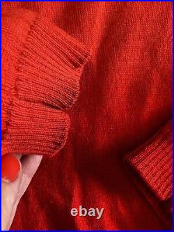 Bella Freud Red Wool Jumper Sweater Size Medium Hallelujah Baby Christmas