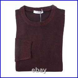 Boglioli Slim-Fit Burgundy Garment-Dyed Extrafine Merino Wool Sweater M NWT